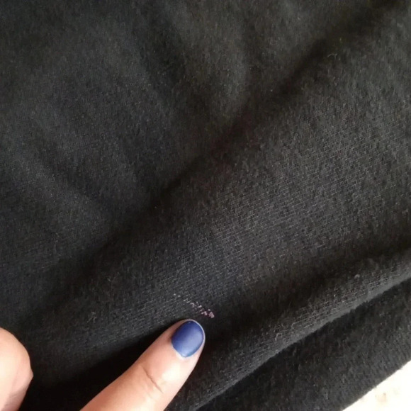 Champion black blue reverse Weave script hoodie sweatshirt size large women - Picture 8 of 8